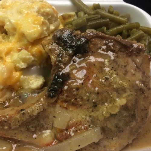 Smothered Baked Pork Chops.