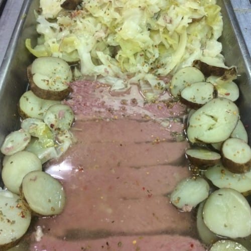 Corned Beef w/ Cabbage.